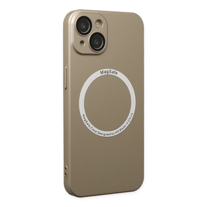 İphone 14 Plus Kılıf Jack Magneticsafe Lens Silikon - Gold