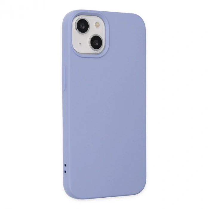 İphone 14 Plus Kılıf Nano İçi Kadife Silikon - Lila