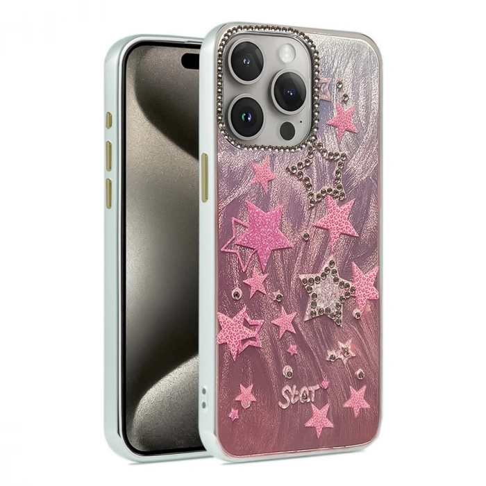 İphone 14 Pro Kılıf Blade Aynalı Desenli Kapak - Desen 7