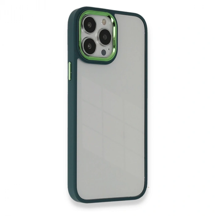 İphone 14 Pro Kılıf Dora Kapak - Haki Yeşil