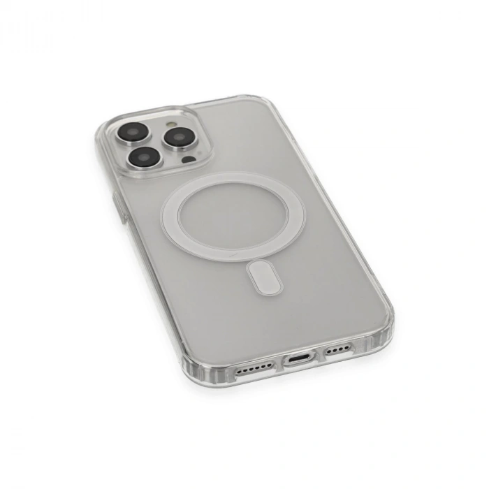 İphone 14 Pro Kılıf Matte Şeffaf Magneticsafe - Şeffaf