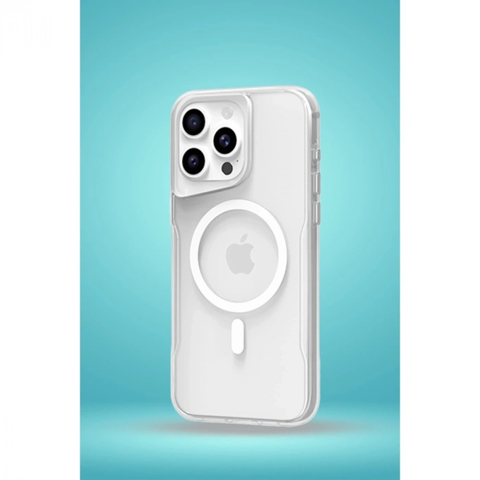 İphone 14 Pro Kılıf Pc Poso Magsafe Kapak - Şeffaf