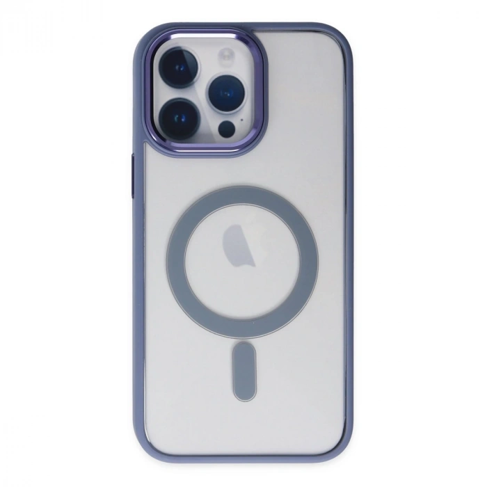 İphone 14 Pro Kılıf Room Magneticsafe Silikon - Sierra Blue