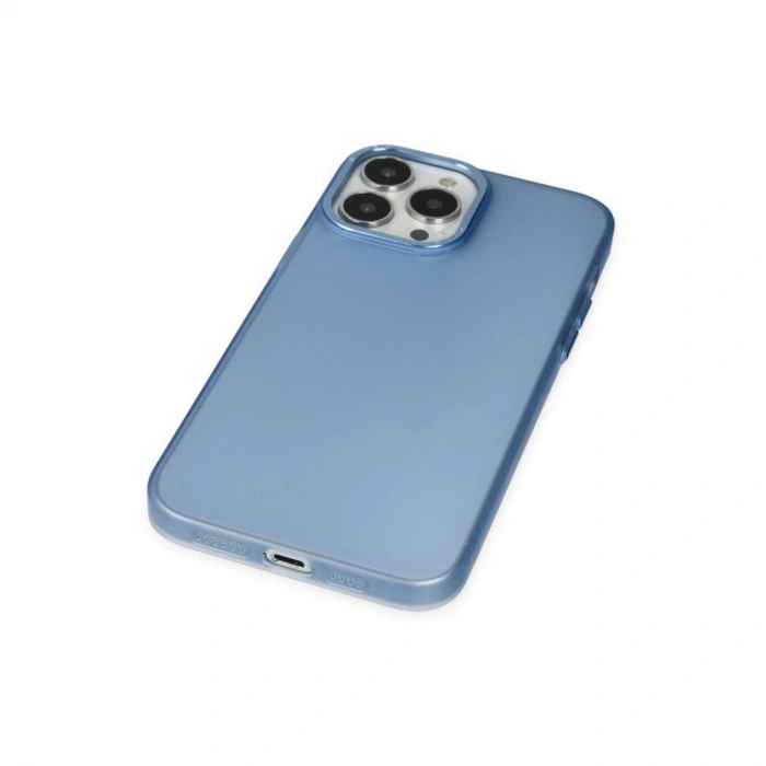 İphone 14 Pro Max Kılıf Modos Metal Kapak - Mavi