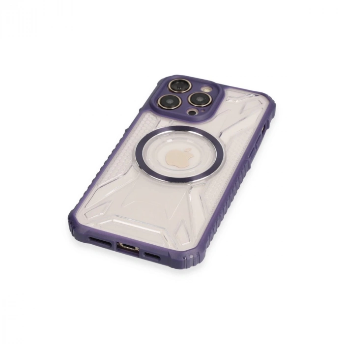 İphone 14 Pro Max Kılıf Prag Magneticsafe Kapak - Derin Mor