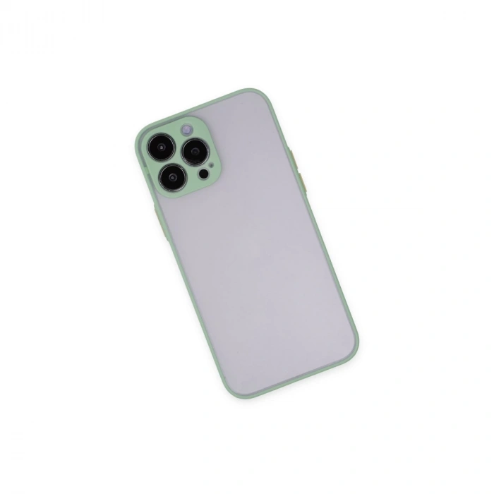 İphone 15 Pro Max Kılıf Montreal Silikon Kapak - Açık Yeşil
