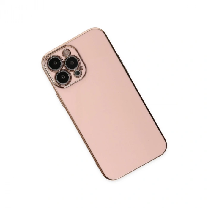İphone 15 Pro Max Kılıf Volet Silikon - Pembe