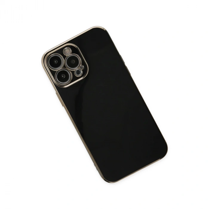 İphone 15 Pro Max Kılıf Volet Silikon - Siyah