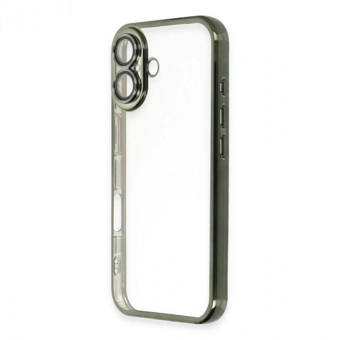 İphone 16 Kılıf Razer Lensli Silikon - Yeşil