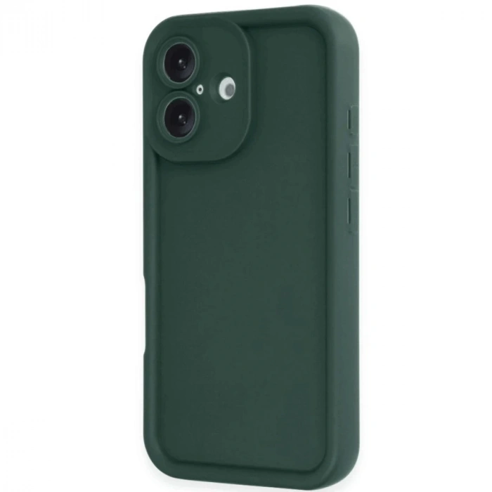 İphone 16 Kılıf Viera Silikon - Koyu Yeşil