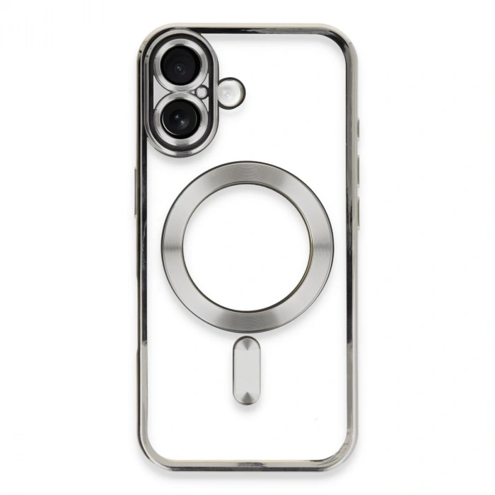 İphone 16 Plus Kılıf Kross Magneticsafe Kapak - Gümüş