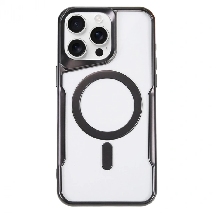 İphone 16 Pro Kılıf Boyi Magsafe Silikon Kapak - Siyah