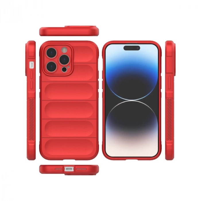 İphone 16 Pro Max Kılıf Optimum Silikon - Kırmızı