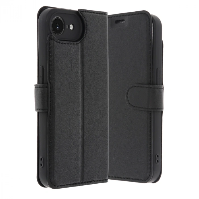 İphone 16e Kılıf Trend S Plus Kapaklı Kılıf - Siyah