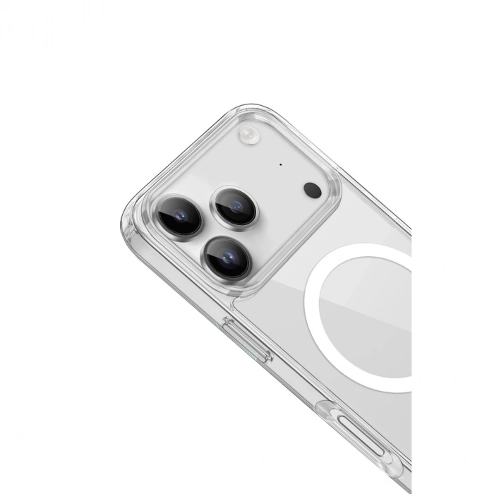 İphone 17 Pro Max Kılıf Pc Real Magsafe Kapak - Şeffaf