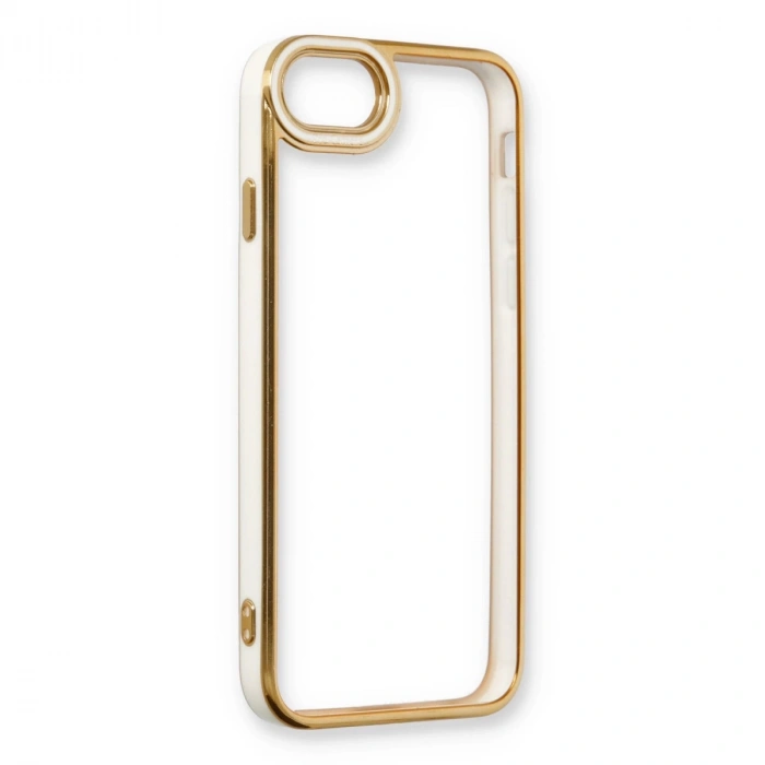 İphone 6 Kılıf Liva Lens Silikon - Beyaz