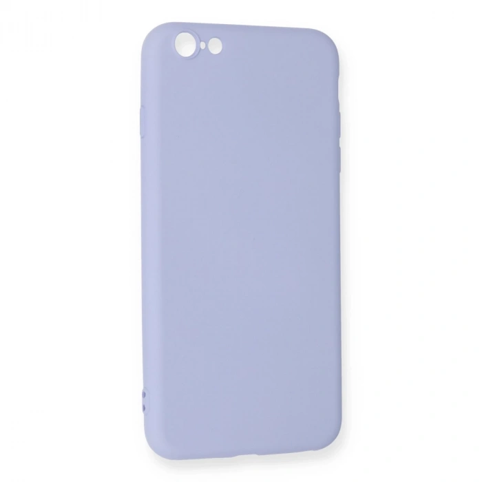 İphone 6 Plus Kılıf Nano İçi Kadife Silikon - Lila