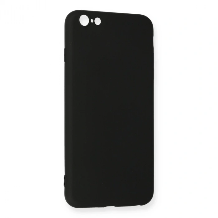 İphone 6 Plus Kılıf Nano İçi Kadife Silikon - Siyah