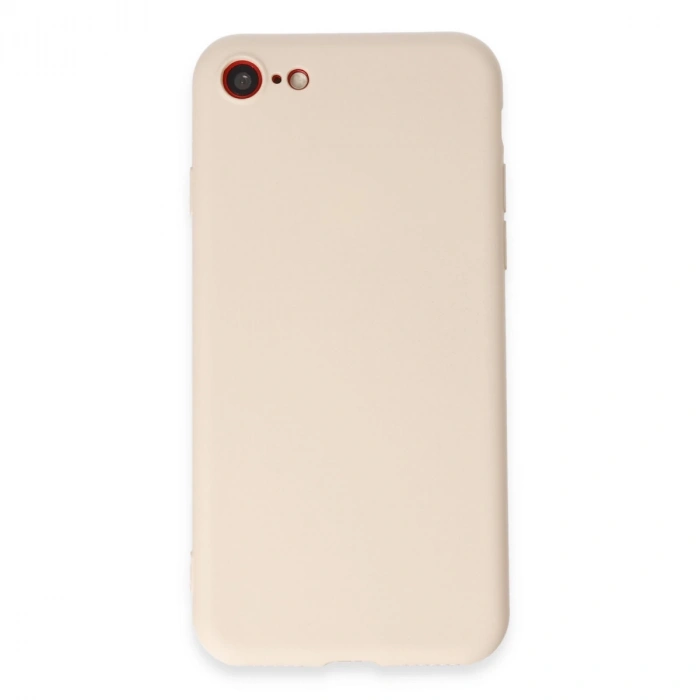 İphone 7 Kılıf First Silikon - Krem