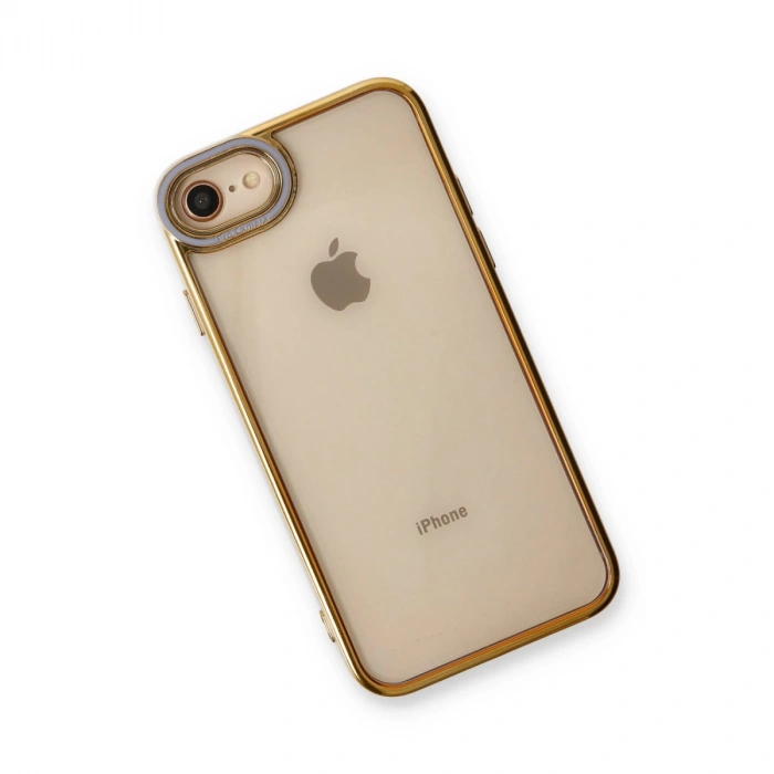 İphone 7 Kılıf Liva Lens Silikon - Lila