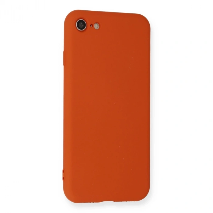 İphone 7 Kılıf Nano İçi Kadife Silikon - Kırmızı