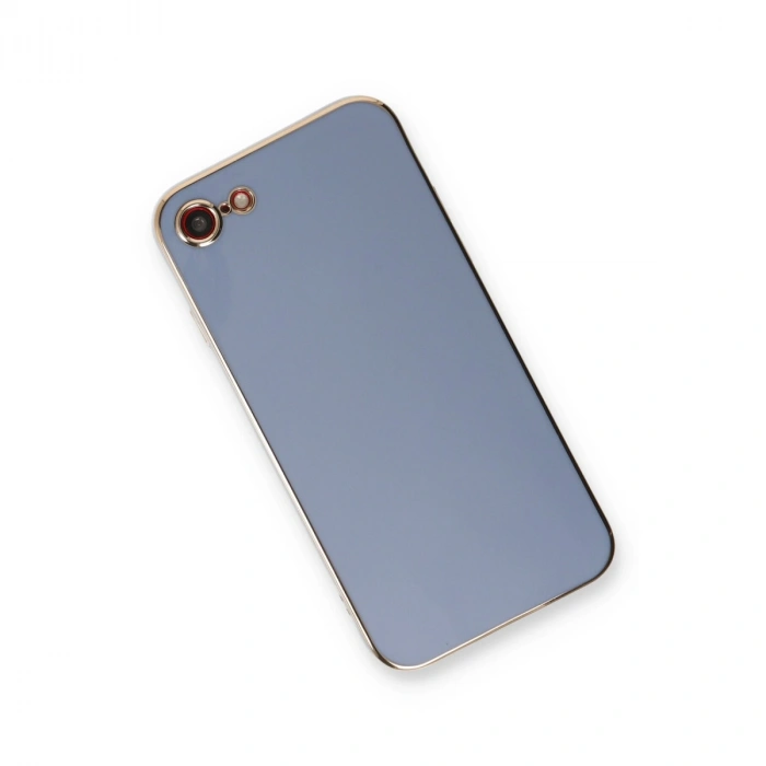 İphone 7 Kılıf Volet Silikon - Mavi