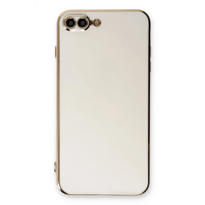 İphone 7 Plus Kılıf Volet Silikon - Beyaz