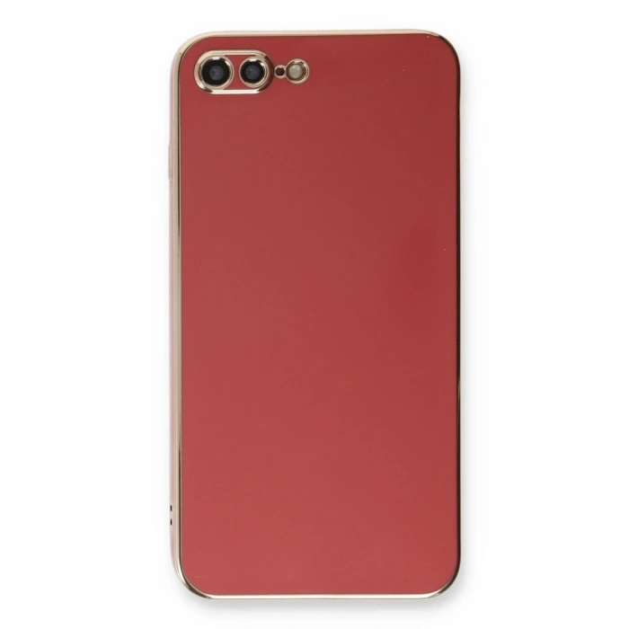 İphone 7 Plus Kılıf Volet Silikon - Kırmızı