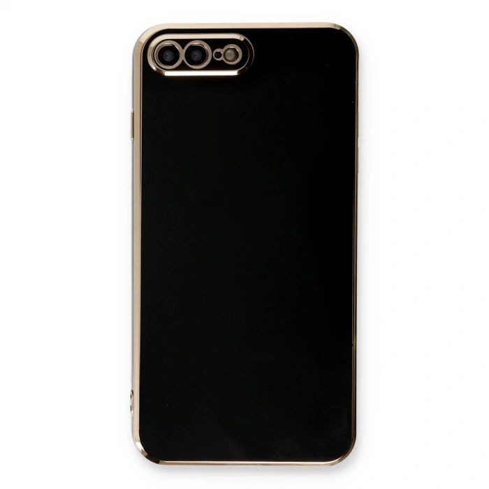 İphone 7 Plus Kılıf Volet Silikon - Siyah