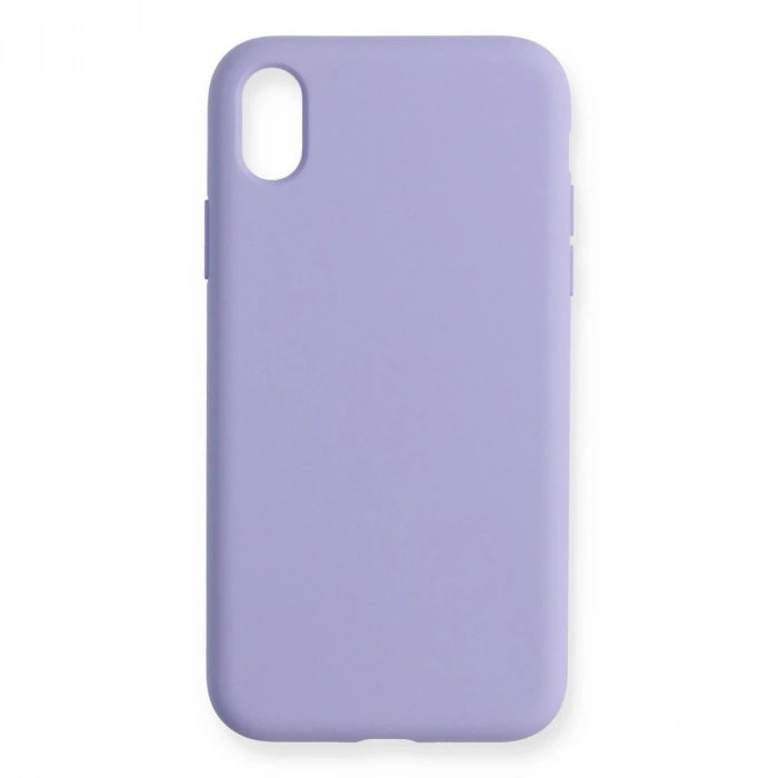 İphone Xr Kılıf Nano İçi Kadife Silikon - Lila