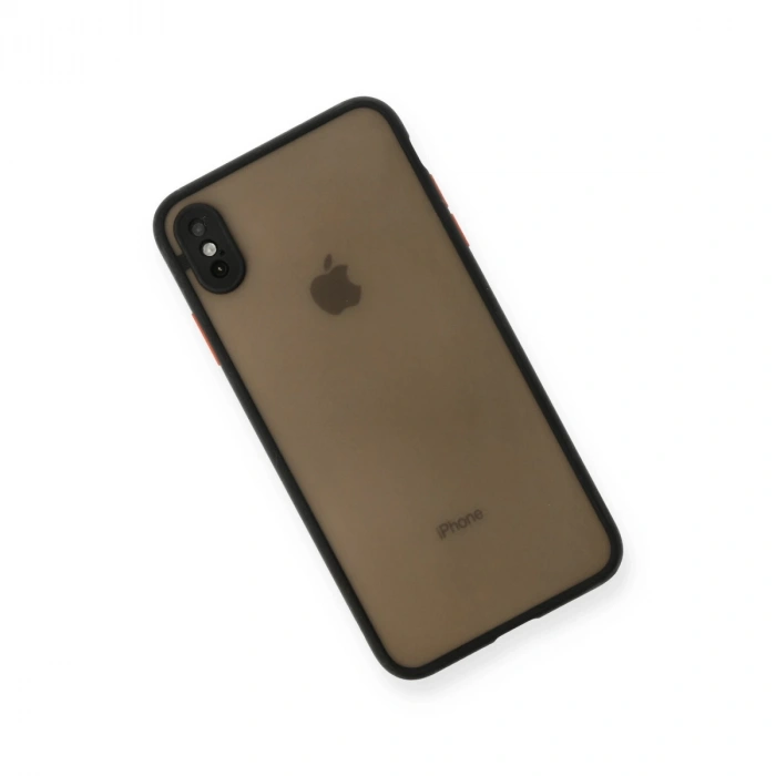 İphone Xs Max Kılıf Montreal Silikon Kapak - Siyah