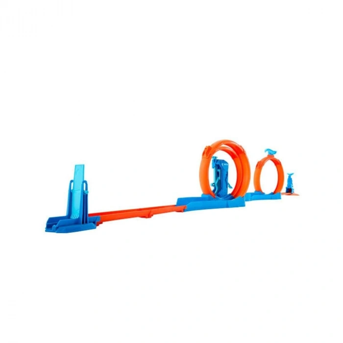 Jdw39 Hot Wheels Track Creator Triple Loop Speed Kit
