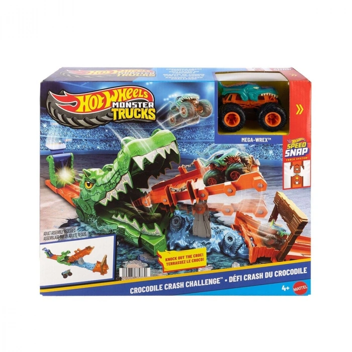 Jjn45 Hot Wheels Monster Trucks Timsahı Devir Oyun Seti