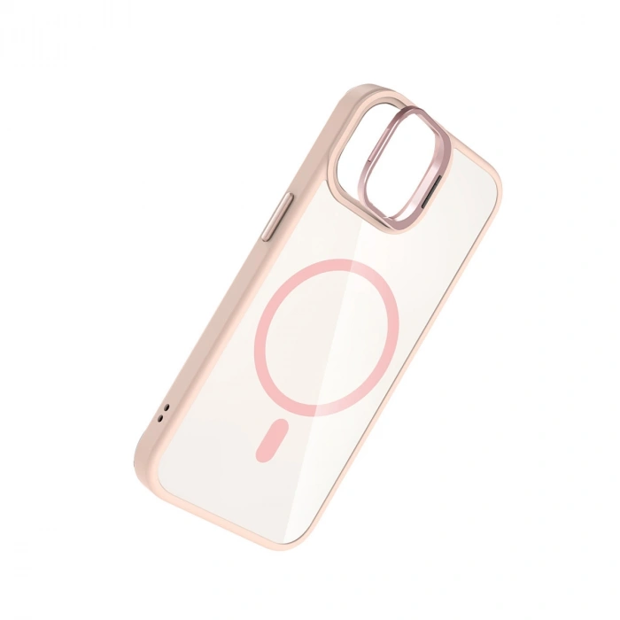 Joko Apple İphone 11 Remim Lensli Magsafe Standlı Kapak - Pembe