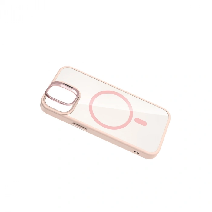 Joko Apple İphone 11 Remim Lensli Magsafe Standlı Kapak - Pembe
