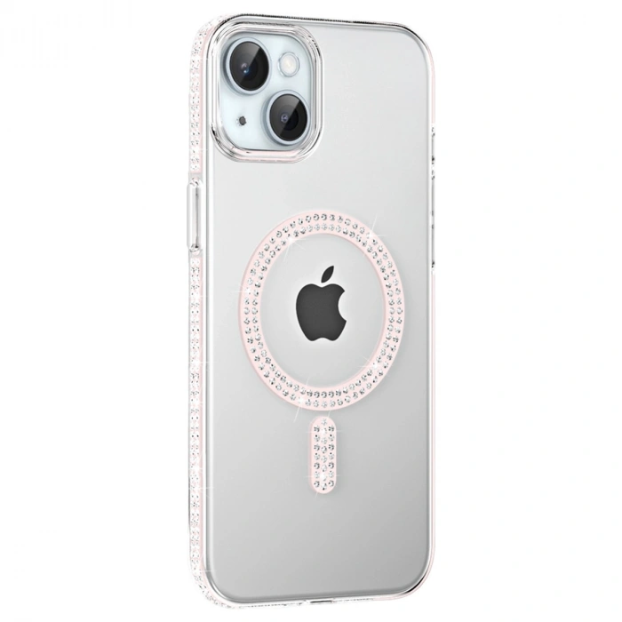 Joko Apple İphone 14 Move Taşlı Magsafe Kapak - Gümüş