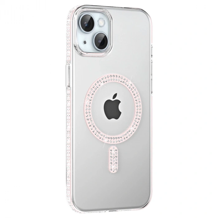 Joko Apple İphone 14 Move Taşlı Magsafe Kapak - Gümüş