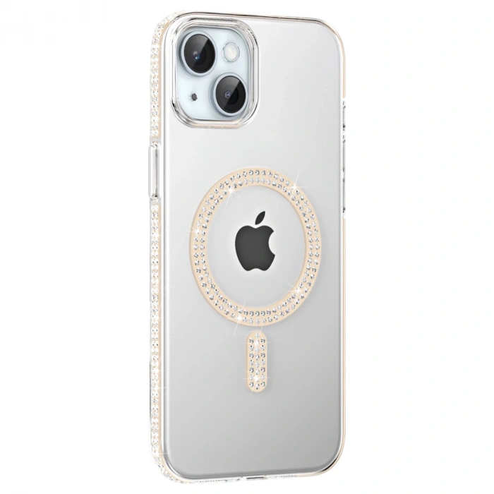 Joko Apple İphone 14 Move Taşlı Magsafe Kapak - Pembe