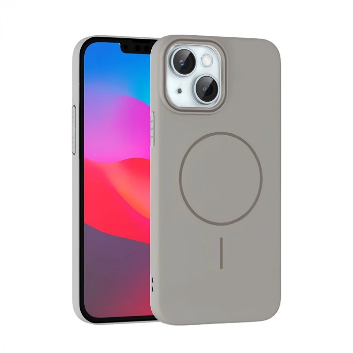 Joko Apple İphone 15 Plus Broş Magsafe Kapak - Titan Gri