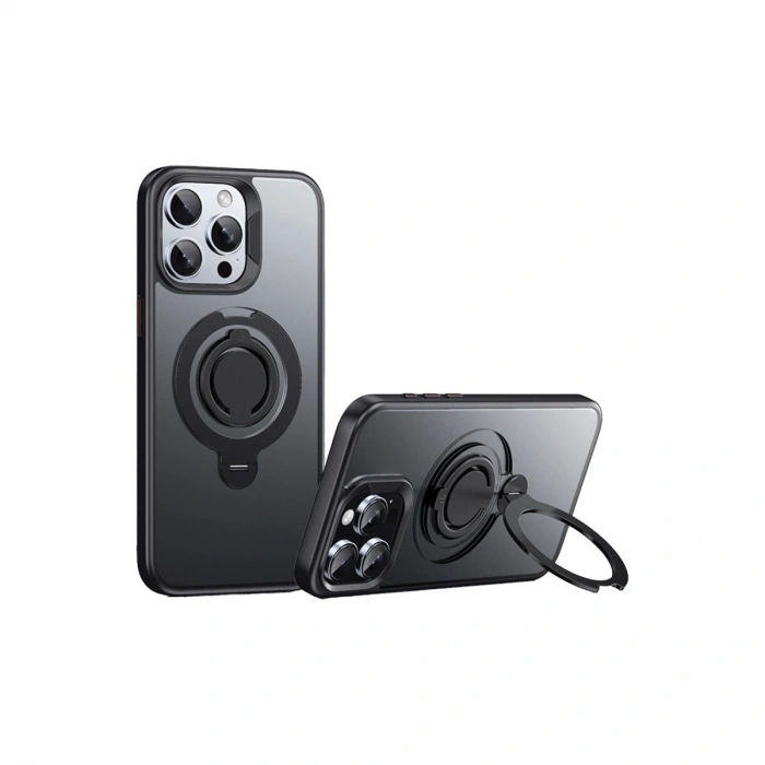 Joko Apple İphone 15 Pro Max Avatar 360 Dönen Magsafe Kapak - Siyah