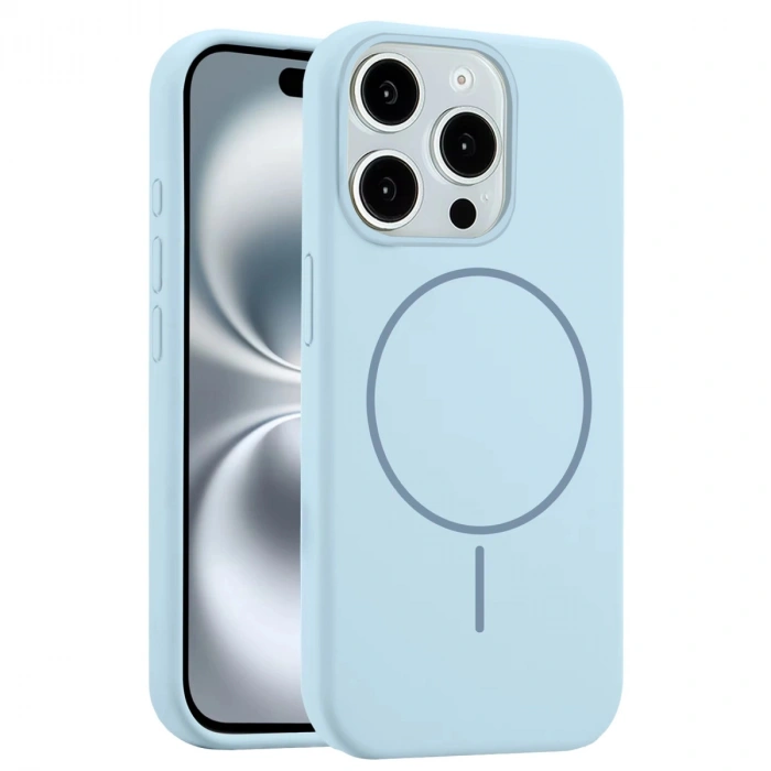 Joko Apple İphone 15 Pro Max Kılıf Jully Magsafe Kapak - Mavi