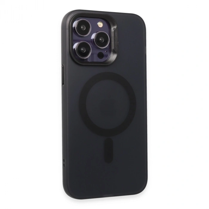 Joko Apple İphone 15 Pro Max Kılıf Mateks Magsafe Kapak - Siyah
