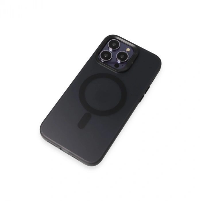 Joko Apple İphone 15 Pro Max Kılıf Mateks Magsafe Kapak - Siyah