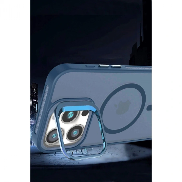 Joko Apple İphone 16 Plus Flet Lens Magsafe Kapak - Derin Mor