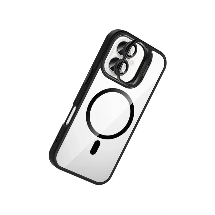 Joko Apple İphone 16 Plus Remim Lensli Magsafe Standlı Kapak - Siyah