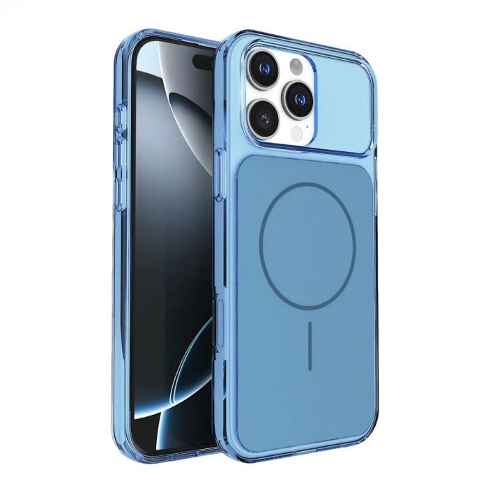Joko Apple İphone 16 Pro Max Bruma Magsafe Kapak - Mavi