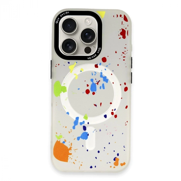 Joko Apple İphone 16 Pro Max Colorful Magsafe Kapak - Şeffaf