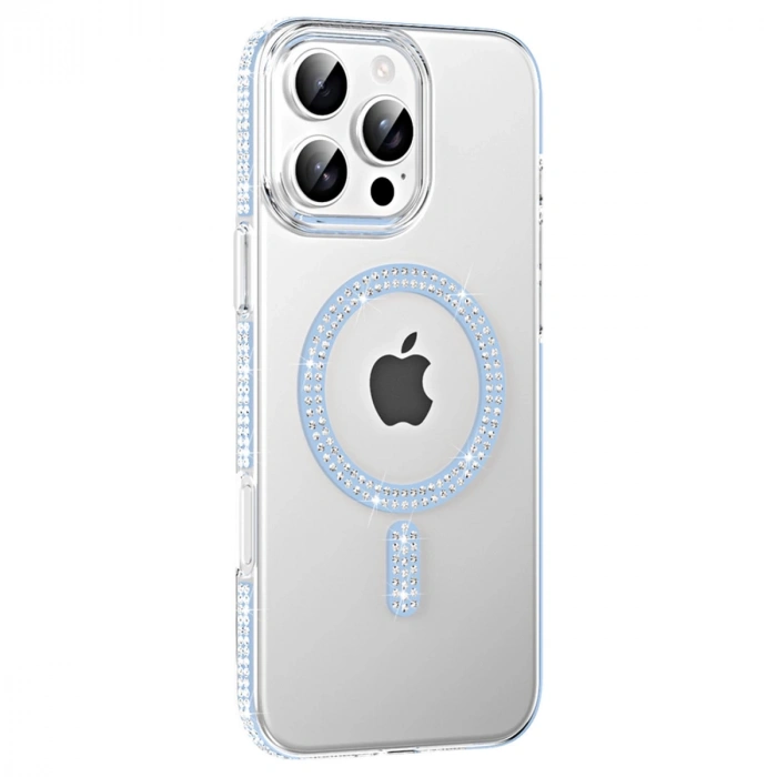 Joko Apple İphone 16 Pro Max Move Taşlı Magsafe Kapak - Mavi