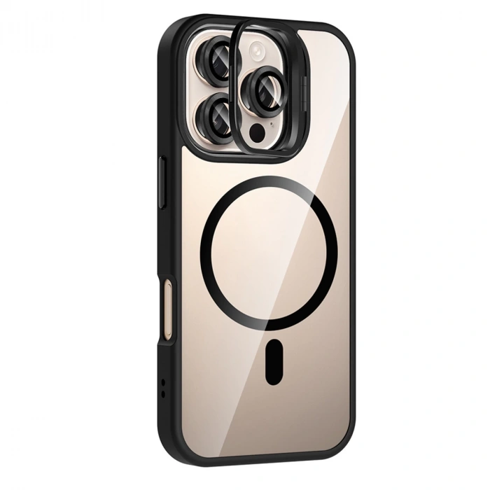 Joko Apple İphone 16 Pro Max Remim Lensli Magsafe Standlı Kapak - Siyah