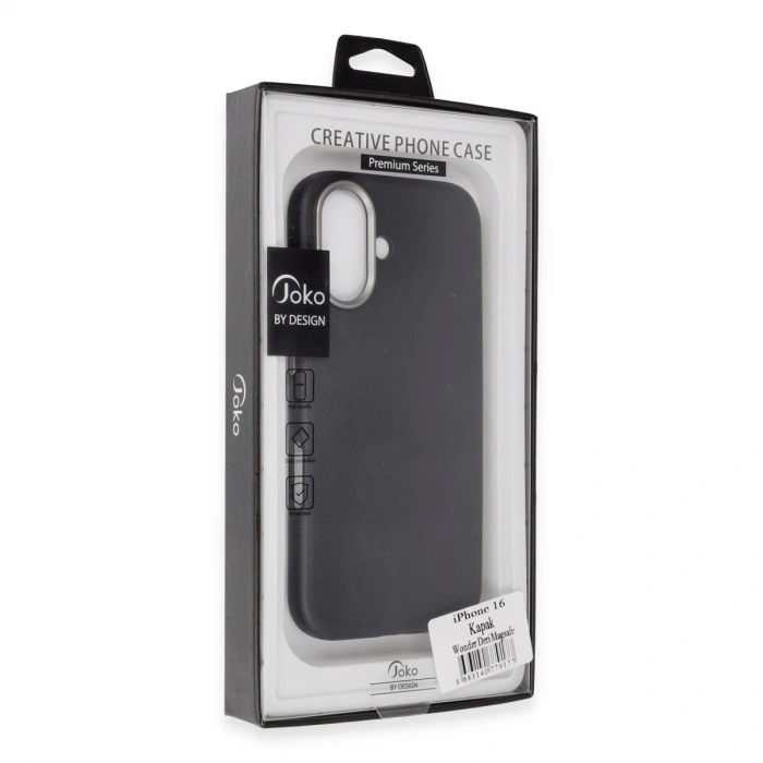 Joko Apple İphone 16 Wonder Deri Magsafe Kapak - Siyah